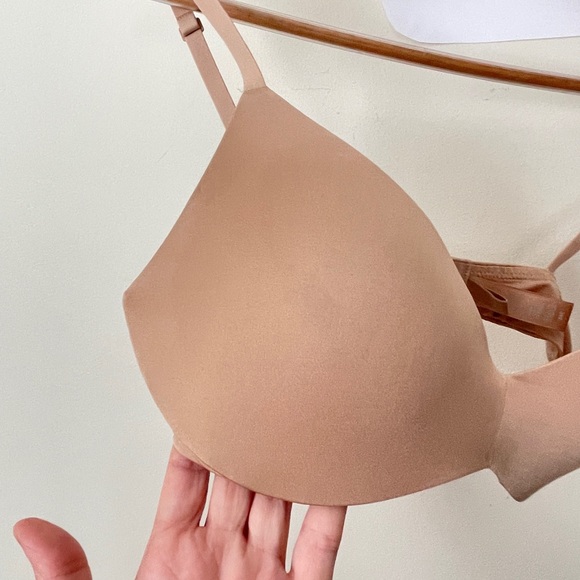 🎉 NEW LISTING Skims Lightly Paded Bra 34C Beige Tan - Picture 2 of 14